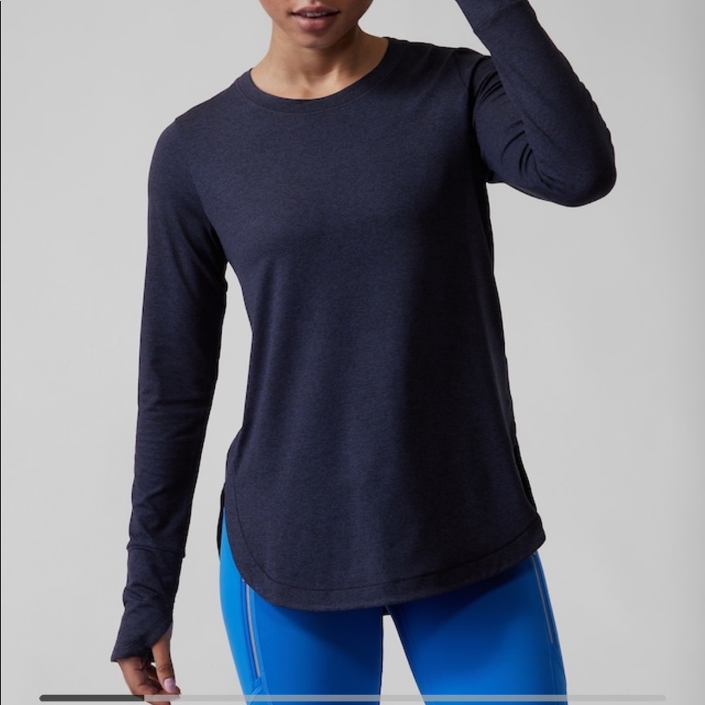 Athleta blue top